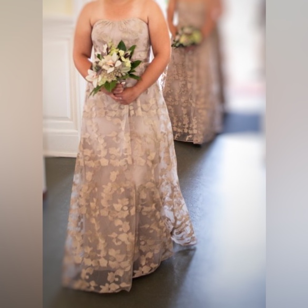 Oleg Cassini Strapless Bridesmaid/Formal Dress